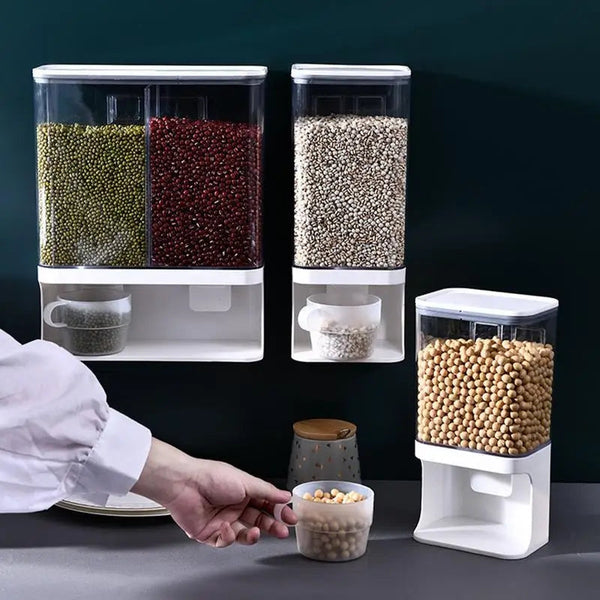 WALL MOUNTED PUNCH FREE RICE & CEREAL DISPENSER