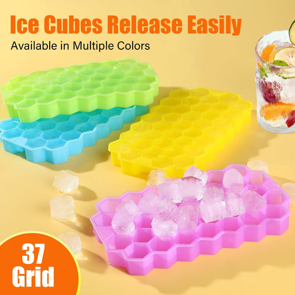 HONEYCOMB ICE CUBE TRAY WITH LID