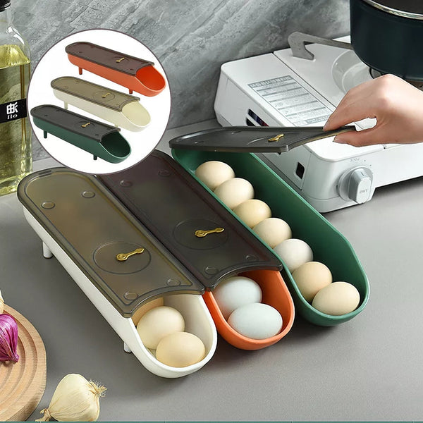 EGG STORAGE RACK WITH LID