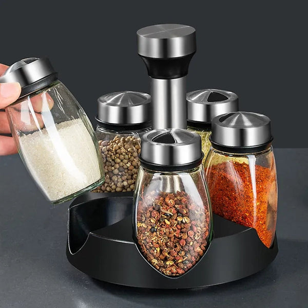 ROTATING SPICES JAR SET