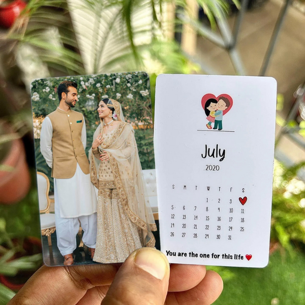 Photo Calendar Wallet Card