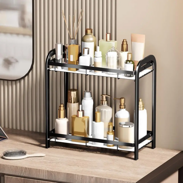 VERSATILE STORAGE SHELF STURDY BATHROOM ORGANIZER EASY INSTALLATION