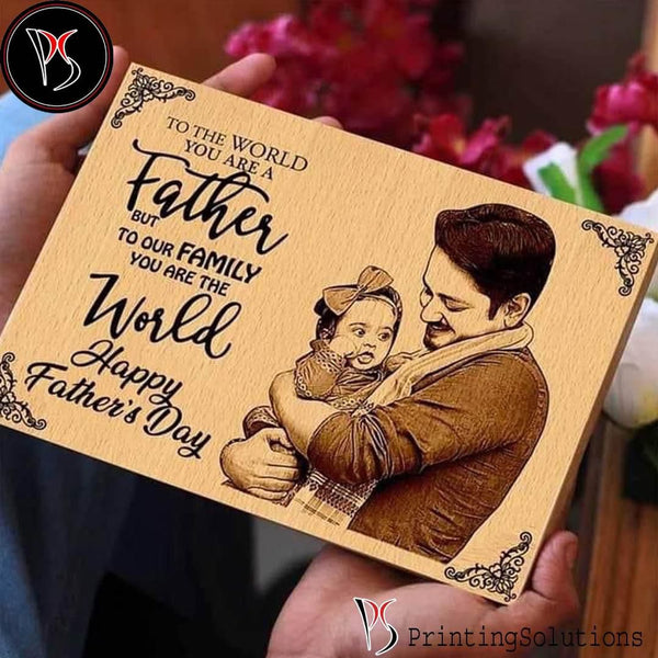 Customize Father's Day  Wooden Plaque