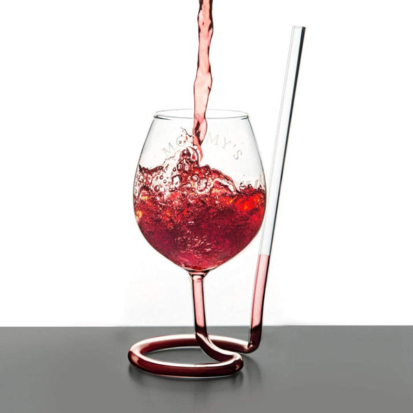 TAIL STRAW GLASS - WINE SHAPE