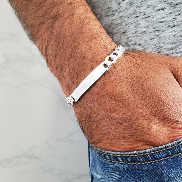 Silver Steel Braclet