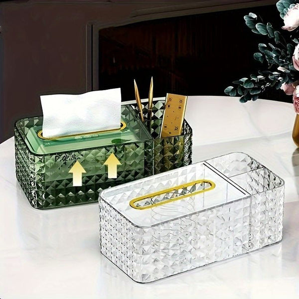 MODERN ACRYLIC DESKTOP TISSUE BOX