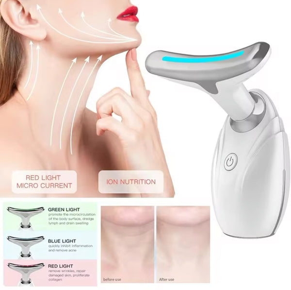 ANTI WRICKLE NECK & FACE SKIN LIFTING & TIGHTENING MASSAGER DEVICE