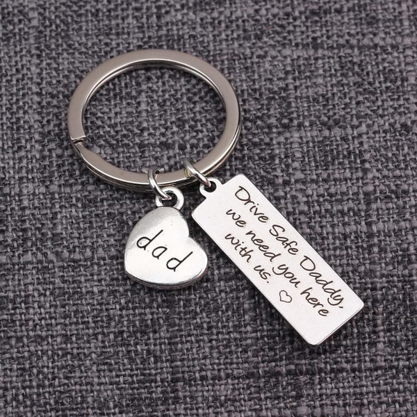 Customize Metal tag keychain with Small Heart