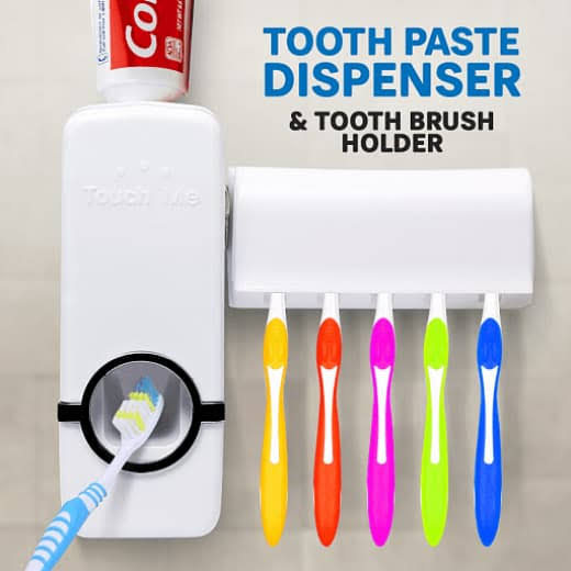 TOOTHPASTE DISPENSER WITH HOLDER