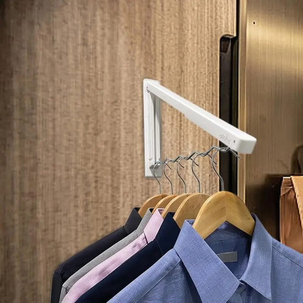 FOLDABLE WALL MOUNTED CLOTH HANGER