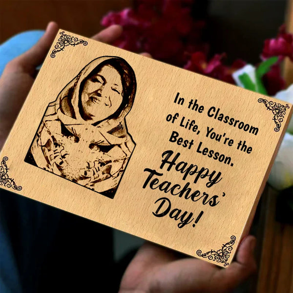 Teacher’s Day Wooden Engraved Frame