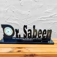 Customized Name Table Clock