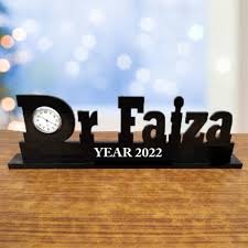 Customized Name Table Clock