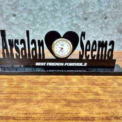 Customized Name Table Clock