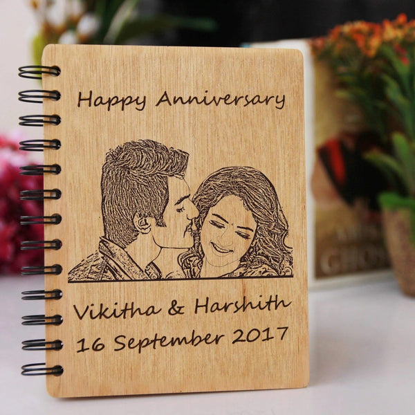 Customized Wooden Diary