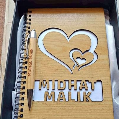 Customized Wooden Diary With pen