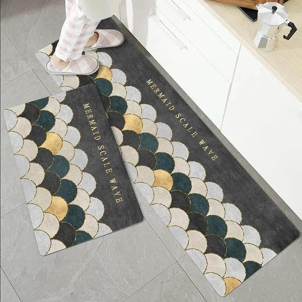 ABSORPTIVE HOME 2 PIECES ANTI SLIP PREMIUM MAT & RUNNER