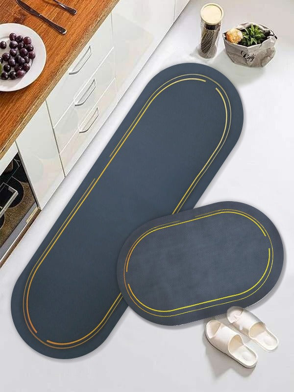 ABSORPTIVE HOME 2 PIECES ANTI SLIP PREMIUM MAT & RUNNER