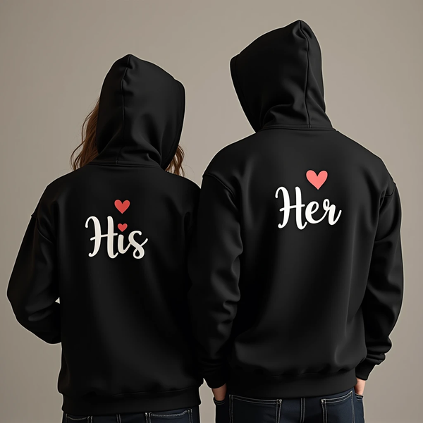 Premium Quality His Her Couple Hoodie