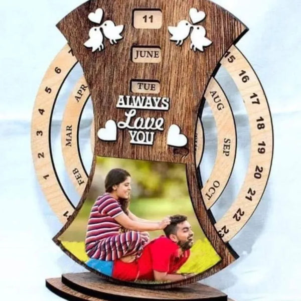 Customize Wooden Calendar Wheel Frame