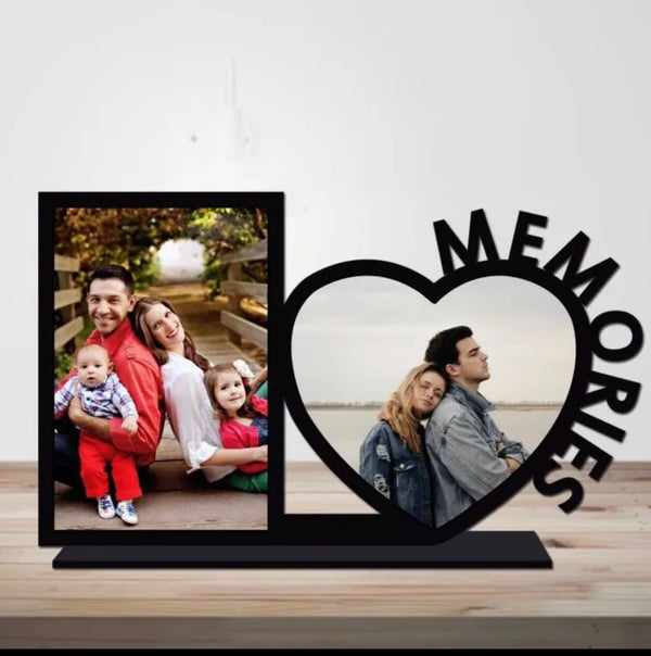 Personalized Table Top Stand Couple Photo Frame | Best Gift For Anniversary, Girlfriend, Boyfriend, Husband, Wife | Customized It With Your Photos