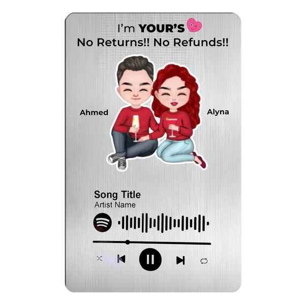 Love Tune Wallet Card -  Couple Spotify QR Scan